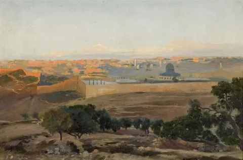 Gustav Bauernfeind, Jerusalem From The Mount Of Olives