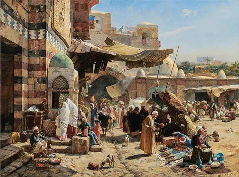 Gustav Bauernfeind, Market at Jaffa