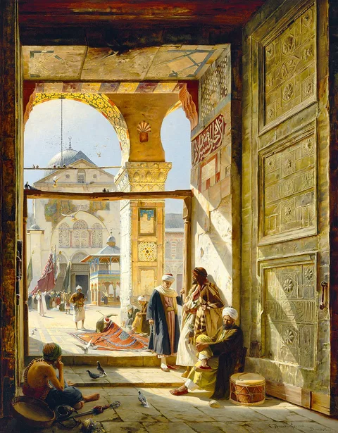 Gustav Bauernfeind, The Gate Of The Great Umayyad Mosque, Damascus