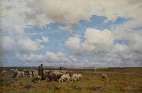 Henri Zuber, The herd of Vieux-Ferrette