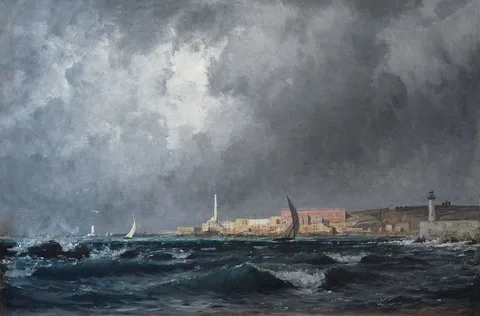 Henri Zuber, Entrance to the port of Genoa