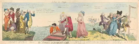 Isaac Cruikshank, Salus in Fugâ - La France se Purge Petit à Petit