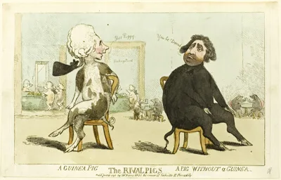 Isaac Cruikshank, The Rival Pigs
