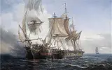 Auguste Étienne François Mayer, Auguste Mayer - L'abordage du vaisseau Lord Nelson de 50 canons de 18 par le corsaire bordelais La Bellone de 32 canons de 8