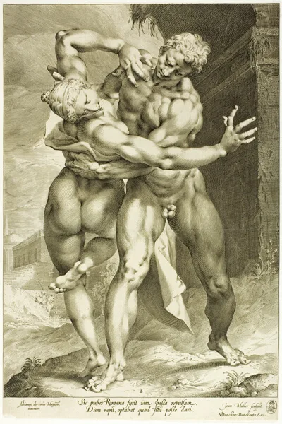 Jan Harmensz. Muller, The Rape of a Sabine Woman, Frontal View