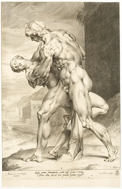 Jan Harmensz. Muller, The Rape of a Sabine Woman, Lateral View
