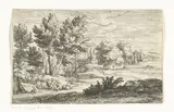 Adriaen Frans Boudewyns, Landschap met grafmonument