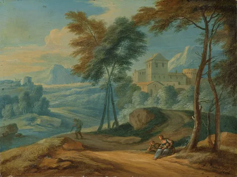 Adriaen Frans Boudewyns, Mountainous landscape