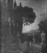Hendrick Danckerts, Landscape with Statues