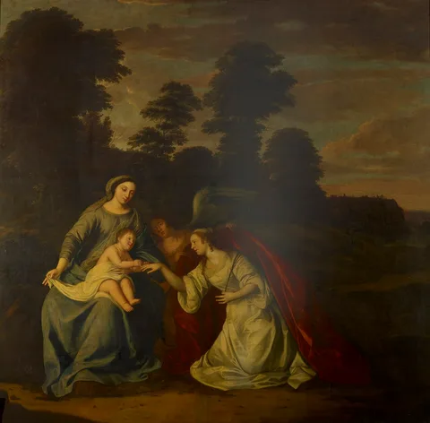 Hendrick Danckerts, The Mystic Marriage of St. Catherine
