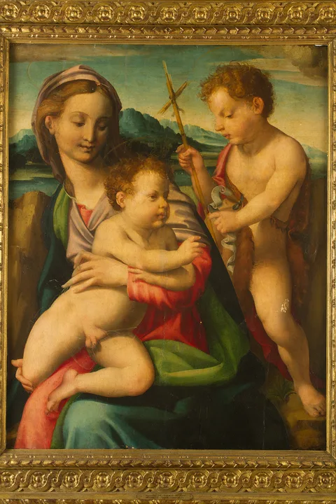 Michele Tosini, Madonna and Child with Saint John the Baptist