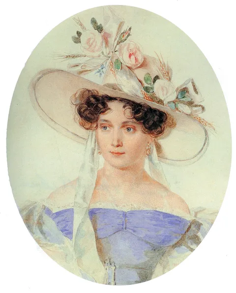 Pyotr Sokolov, Porträt der Elena Grigoriyevna Chertkova (1800-1832)