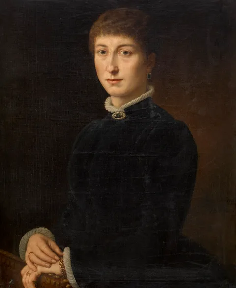 Eugène Siberdt, Portrait of Mrs Van Soom