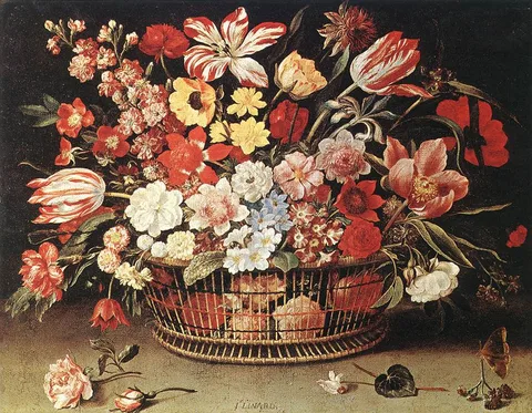 Jacques Linard, Basket of Flowers