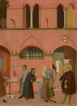 Sano di Pietro, Saint Anthony Distributing His Wealth to the Poor