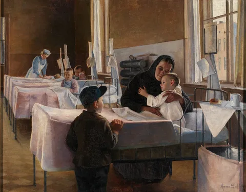 Anna Sahlsten, Surgery in hospital