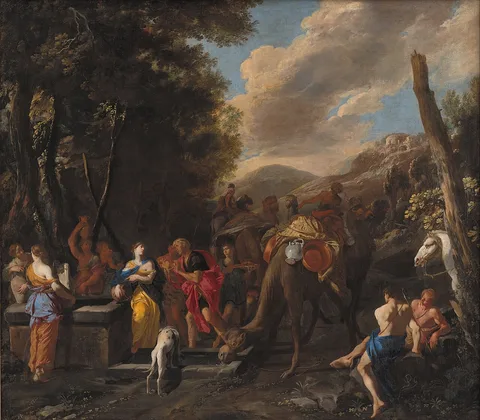 Domenico Gargiulo, Rebecca and Eliezer at the Well