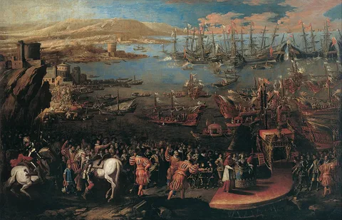 Domenico Gargiulo, The Landing of the Infanta Marìa at Naples