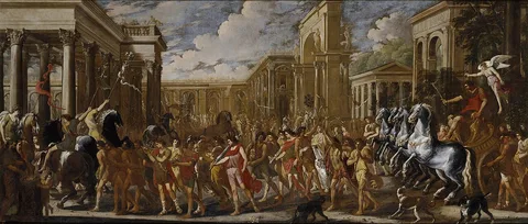 Domenico Gargiulo, Triumphal Entry of Vespasian in Rome