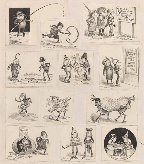 Palmer Cox, Brownies at Home - Twelve Vignettes