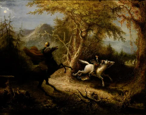 John Quidor, The Headless Horseman Pursuing Ichabod Crane