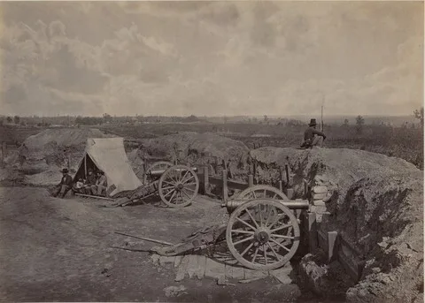 George N. Barnard, Rebel Works in Front of Atlanta, GA, No. 4