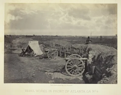 George N. Barnard, Rebel Works in Front of Atlanta, GA, No. 4