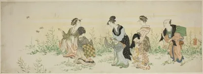 Kubo Shunman, Gathering spring flowers