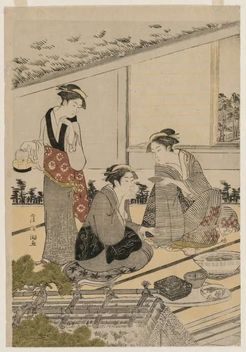 Kubo Shunman, Women in a Tea House