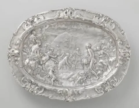 Paulus van Vianen, Basin with scenes from the story of Diana and Actaeon