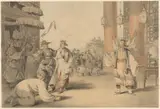 William Alexander, A Scene in an Historical Play Exhibited on the Chinese Stage