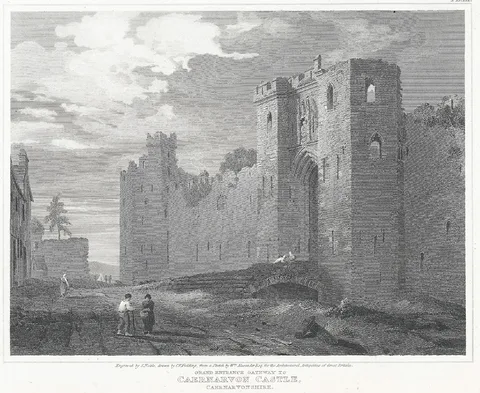 William Alexander, Grand entrance gateway to Caernarvon Castle, Caernarvonshire