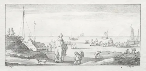 Ferdinand Piloty, Along a Dutch Shore