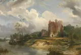 Wijnand Nuijen, River Landscape with Ruin