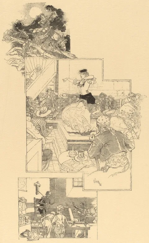 Daniel Vierge, On the Trail of Don Quixote