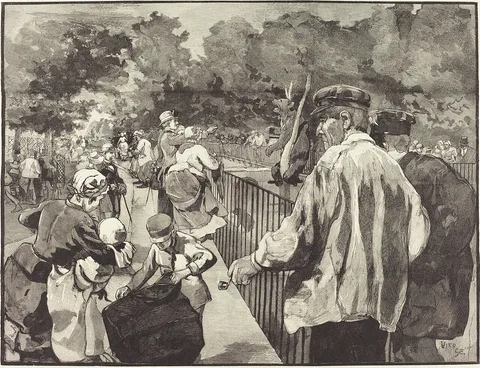 Daniel Vierge, Au Jardin des Plantes