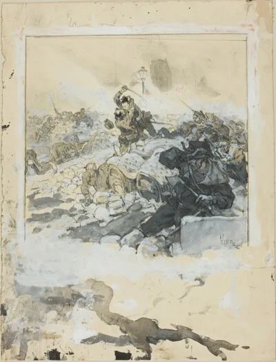 Daniel Vierge, Scene from the Suppression of the Paris Commune in May, 1871