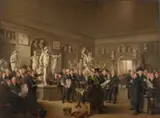 Adriaan de Lelie, The Sculpture Gallery of the Felix Meritis Society