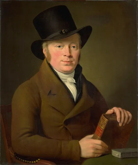 Adriaan de Lelie, Portrait of the Poet Barend Klijn Barendsz