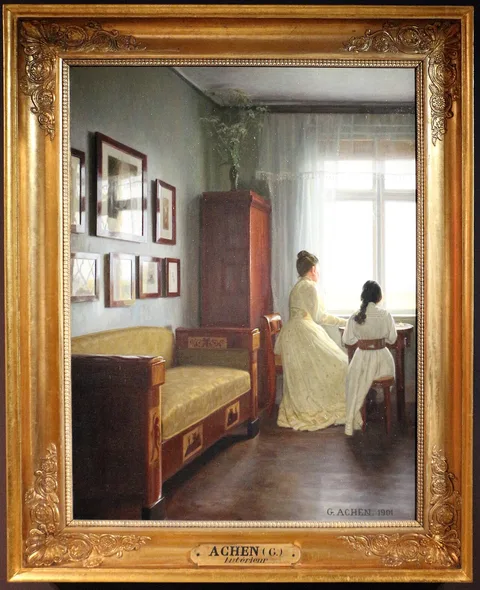 Georg Achen, Interior
