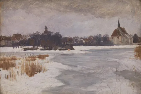 Peter Hansen, A View of Faaborg. Winter
