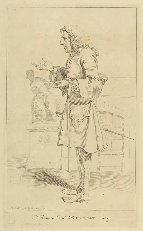 Carl Marcus Tuscher, Caricature portrait