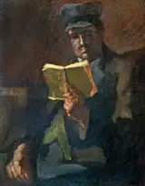 István Farkas, Reading man