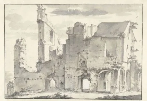 Willem Schellinks, Ruïne van de abdij van Rijnsburg