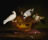 Johann Wenzel Peter, The four doves, after the Mosaic from the Hadrian's Villa, Tivoli