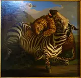 Johann Wenzel Peter, A leopard attacks a zebra