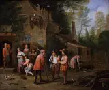 Peter Angellis, Scene in the courtyard of an inn