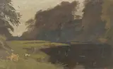 George Howard, 9th Earl of Carlisle, River Scene near Naworth