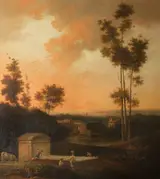 Jules-César-Denis van Loo, Sunset Landscape