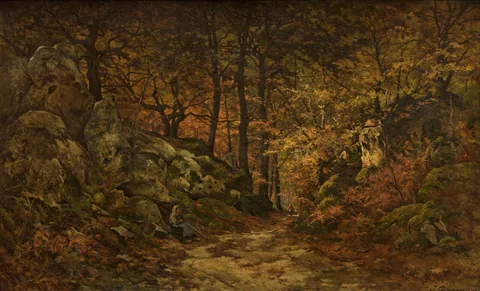 Joseph Théodore Coosemans, The Gorge aux Loups in Fontainebleau